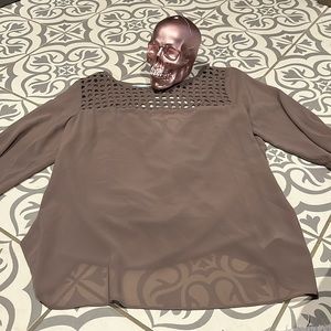 Maurice’s Neutral Blouse with Unique top and back